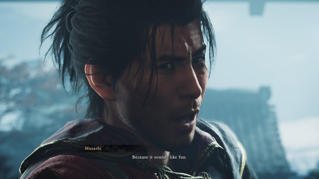 Miyamoto Musashi being cool as usual. Way of the Sword.